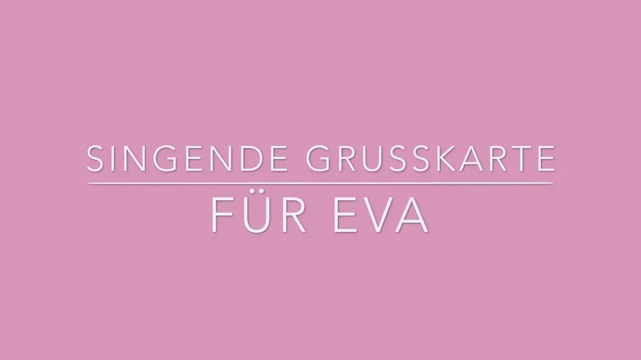Video abspielen: So sieht die Singende Grußkarte aus